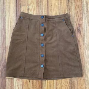 Suede A&F Skirt